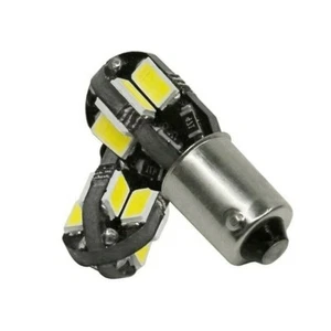 2x Ampoules BA9S LED T4W Canbus 1156 Blanc 6000K Veilleuses 8 smd Auto moto - Imagen 1 de 2