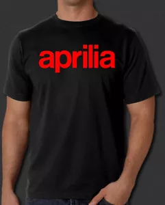 Aprilia Italian Racing Motorcycles Biker New Black T-shirt S-6XL - Picture 1 of 4