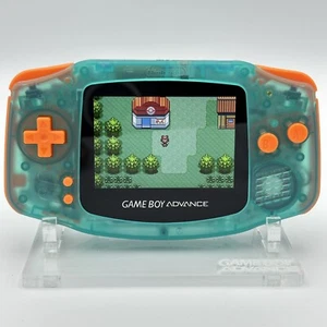 Nintendo Game Boy Advance GBA iPS V2 Backlight Backlit LCD Konsole Teal & Orange - Bild 1 von 3