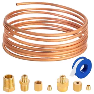 Kit tubi manometro pressione olio 72 pollici linea rame kit installazione tubi con raccordi - Foto 1 di 12