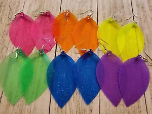 VENTA Juego de 6 Pendientes Mujer Pendientes Arco Iris Material Gelatina Pendientes Plástico - Imagen 1 de 2