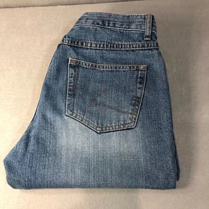 Jeans cortos vintage Zena con puños abotonados talla 8 corte 6095-1018 - Imagen 1 de 10