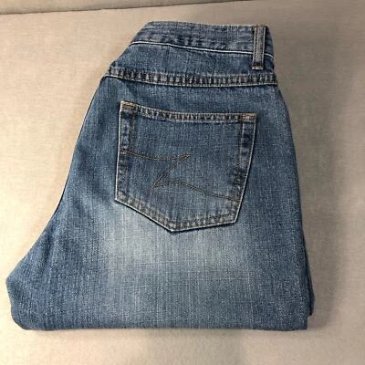 Jeans vintage Zena com botões algemados tamanho 8 corte 6095-1018 - Imagem 1 de 4