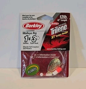 Berkley Floating Walleye Rig 42" 12lb Triple Red Hook Indiana Blade - Picture 1 of 2