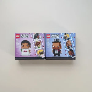 Lego BrickHeadz Wedding Bride & Groom 40383 & 40384 New - Picture 1 of 13