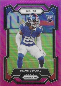 2023 Panini Prizm - Rookies Deonte Banks #376 Pink Prizm Autographs (AU, RC) - Picture 1 of 2