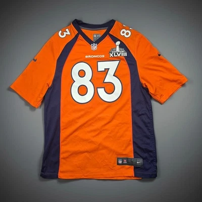Camiseta de los Denver Broncos #83 Wes Welker Super Bowl XLVIII 2014 Nike On Field grande Foto 1 de 4
