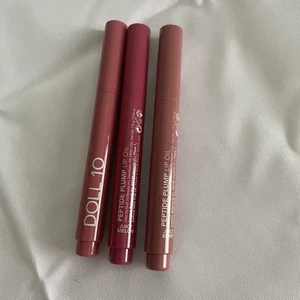 Muñeca 10 Beauty Peptide Aceite Labial Relleno Paquete de (3) Sin Abrir NUEVO - Imagen 1 de 7