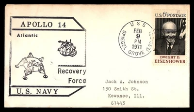 Mayfairstamps US Naval 1971 USS Spiegel Grove Apollo 14 Recovery Cover aau_79911 - Image 1 of 2