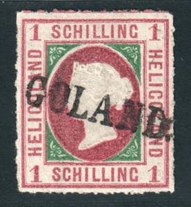 HELGOLAND 2, 1 Sch. durchstochen, sauber gestempelt, geprüft Heitmann, 250,-€ - Bild 1 von 3