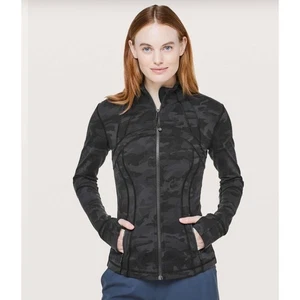 Chaqueta Lululemon Align Cremallera Completa Camuflada Atletismo Entrenamiento Yoga Talla 8 W4AWFS - Imagen 1 de 6