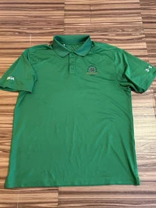 Notre Dame Under Armour US Senior Open Warren Course Golf Polo grün Größe Large - Bild 1 von 6