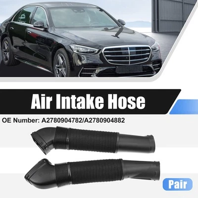 1 Pair Car Air Intake Hose Tube for Mercedes-Benz CL550 CL63 2011-2014 Plastic - Image 1 of 4