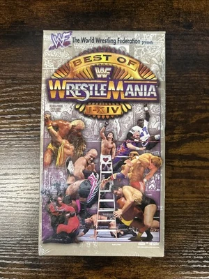 Vintage WWE WWF Best of Wrestlemania I - XIV VHS Video Tape 1998 Sealed - Image 1 of 2