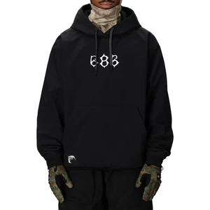 Sudadera con capucha impermeable Team 686 para hombre, estampado negro, X-grande - Imagen 1 de 7