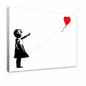 Balloon Girl by Banksy | Ready to Hang Canvas | Wall art paint artwork picture - Picture 1 of 5