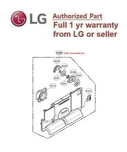 LG PIEZA ORIGINAL #AEB73785612 LG NEVERA EVAP VENTILADOR Y REJILLA - Imagen 1 de 4