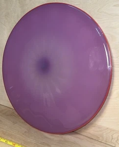 Handblown Glass Rondel, Handmade in CA. Signed Wall Art 15” - Picture 1 of 7
