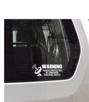 3x Van Tracker Security Alarm Stickers Caravan Motor Home Tracker Security Decal