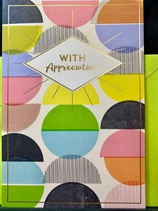 Thank You With Appreciation Card! Hallmark Large Card Great for Office! - Picture 1 of 3