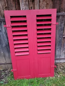 1 Paar Fensterladen - Aluminium - gebraucht - Höhe 132 cm, Breite 40,5 cm - Bild 1 von 19