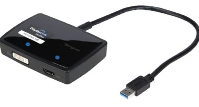 Targus ACA039US Display Link USB 3.0 SuperSpeed Dual Video Adapter Windows/Mac - Image 1 of 4