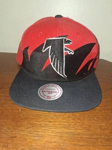 Mitchell & Ness Atlanta Falcons Sharktooth Adjustable Snapback Hat Cap - Picture 1 of 6