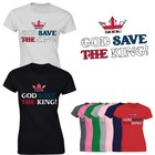 King Charles Coronation Monarch 2023 Ladies T-Shirt Celebration Flag Womens Gift