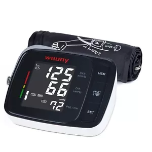 High Blood Pressure Monitor Upper Arm Large Backlit Screen Adjustable Bp Cuff... - Picture 1 of 7