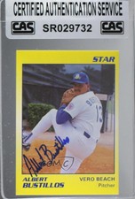 1989 Star Minor League Albert Bustillos #28 CAS Certified Sealed Auto