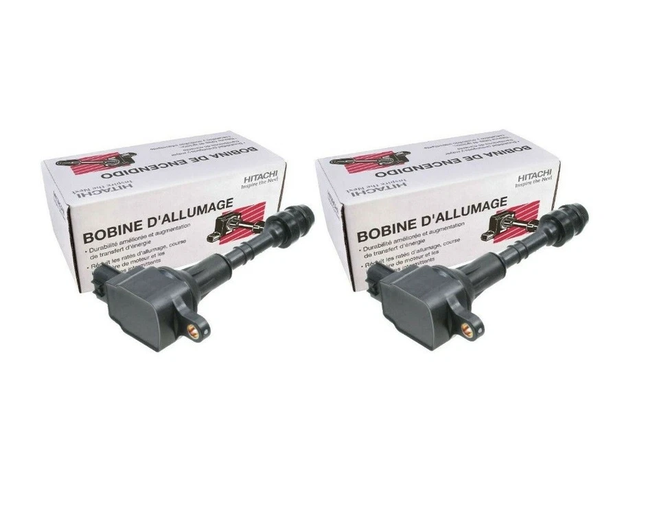 Juego de 2 bobinas de encendido Hitachi para Infiniti QX56 Nissan Armada Titan 2004-2006 Foto 1 de 1