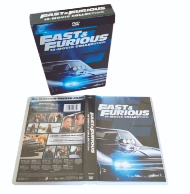 Fast and Furious 10-Movie Film 1-10 Collection DVD NEW SEALED & Free Shipping!