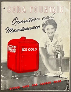 Vtg circa 1942 WWII Coca-Cola Profitable Soda Fountain Operation Manual Book - Picture 1 of 7