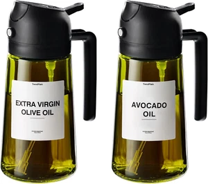 - Bottiglia dispenser olio d'oliva originale 16Oz/470Ml per gadget cucina e friggitrice ad aria - Foto 1 di 12
