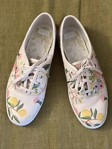 Keds x Rifle Paper Co. Women's 8 Champion Garden Party Saffiano Pink Shoes - Picture 1 of 10