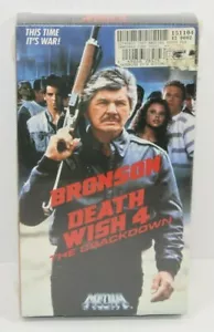 Death Wish 4: The Crackdown (VHS, 1989) Charles Bronson - Factory Sealed - Picture 1 of 3