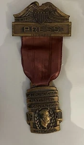 Republican National Convention Press Medal Ribbon Crafters Inc Rare - Picture 1 of 4