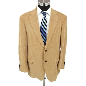 Dockers Corduroy Blazer Mens 44R Brown Sports Coat Jacket 2 Buttons Vent - Picture 1 of 15