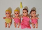 Krissy Baby Barbie Lot Of 4 1973 1985 W/ 3 Diapers 1 Blanket 1 Bottle Babysitter