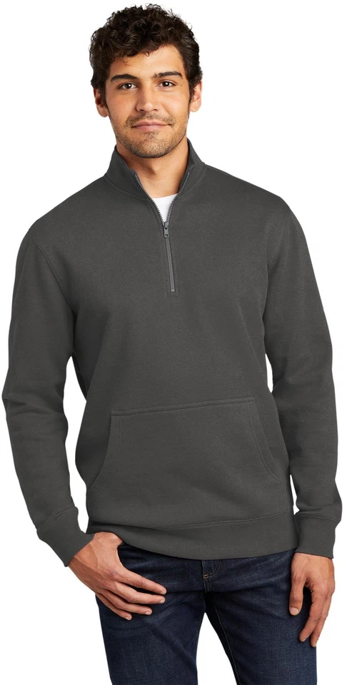 District ® V.I.T. ™ Suéter masculino de lã 1/4 zíper DT6106 tamanhos XS-4XL - Imagem 1 de 1