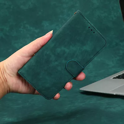 RFID Blocking Protect Flip Wallet leather Case For Sharp Aquos Sense 7 /7 Plus - Image 1 of 4