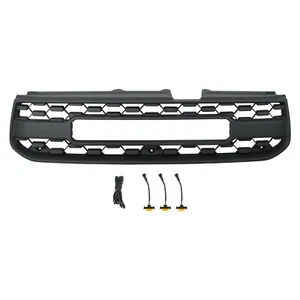 Rejilla de parachoques delantera negra para Toyota RAV4 2004-2005 con luces LED - Imagen 1 de 10