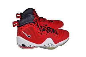 VINTAGE NIKE AIR Penny V 5 GS University Red/Black/White 537640-600 SZ 6Y EUC! - Picture 1 of 11