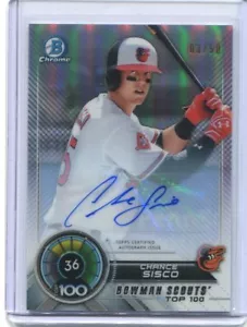 Bowman Bowman Scouts Top 100 Chance Sisco 2018 auto refractor/50 construcción-3 - Imagen 1 de 1