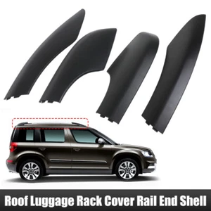 Roof Luggage Rack Cover Plasitc Cap Bar Rail End Shell Fit 09-18 Skoda Yeti SUV - Picture 1 of 20