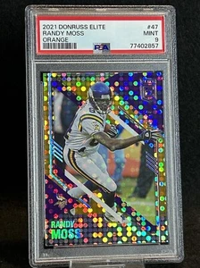 2021 Donruss Elite Randy Moss Orange /49 PSA 9 - Picture 1 of 3