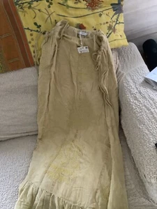 Original Zara Kleid Maxikleid STICKEREI SENF,GELB Ornament Gr.M 40 42 dress Gold - Bild 1 von 3