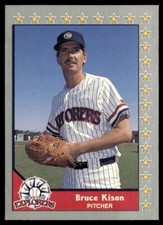 1990 Pacific Senior League Glossy #136 Bruce Kison Bradenton Explorers