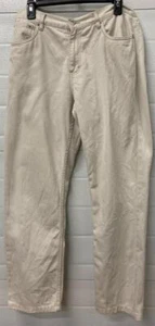 Tommy Hilfiger Off White Cream Women's 5 Pocket Zip Up Jeans Size 10 Tall - Picture 1 of 7