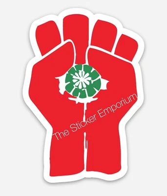 THE STICKER EMPORIUM Hunter S Thompson Gonzo Fist Sticker ~ Water Bottle ~ Laptop ~ Tumbler Car Decal